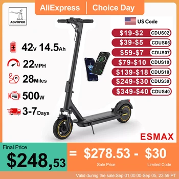 AOVOPRO ESMAX 500W Folding Smart Electric Scooter 1
