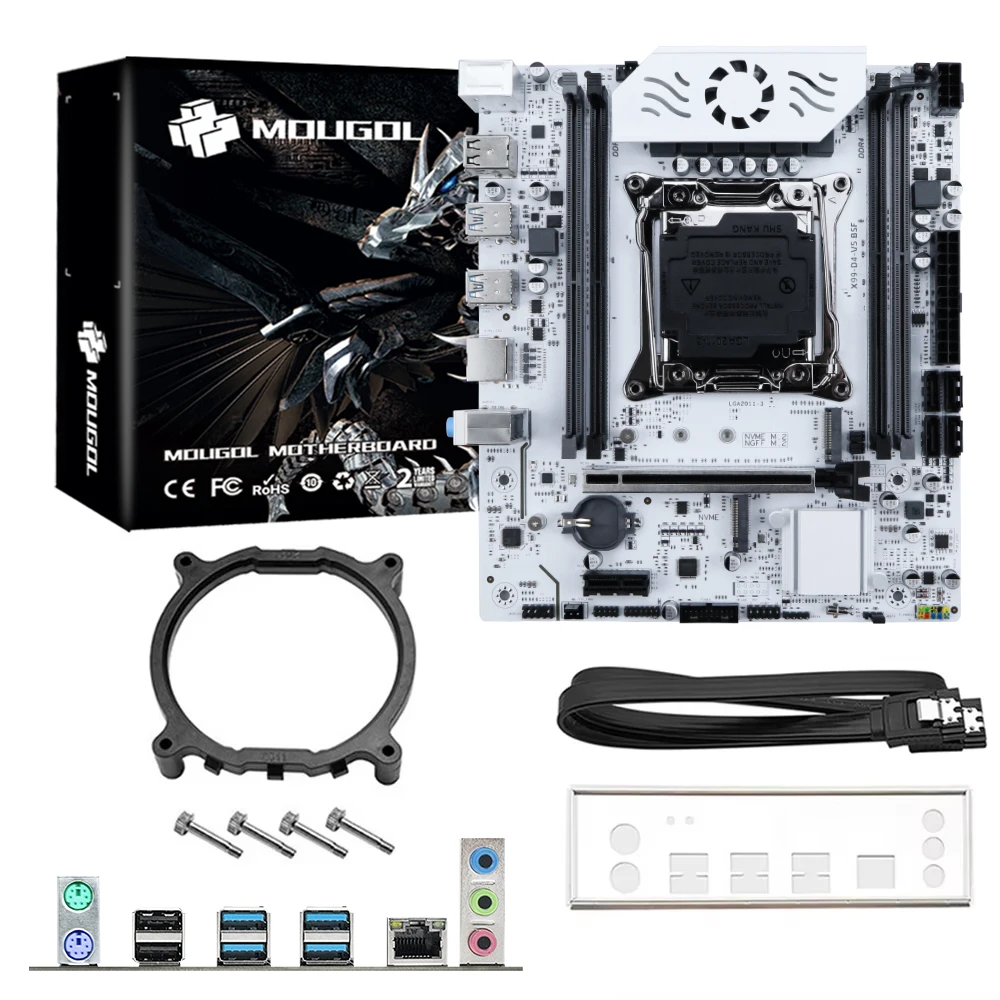 MOUGOL X99 Motherboard Kit C612 Chip with E5 2650 V4 CPU & DDR4