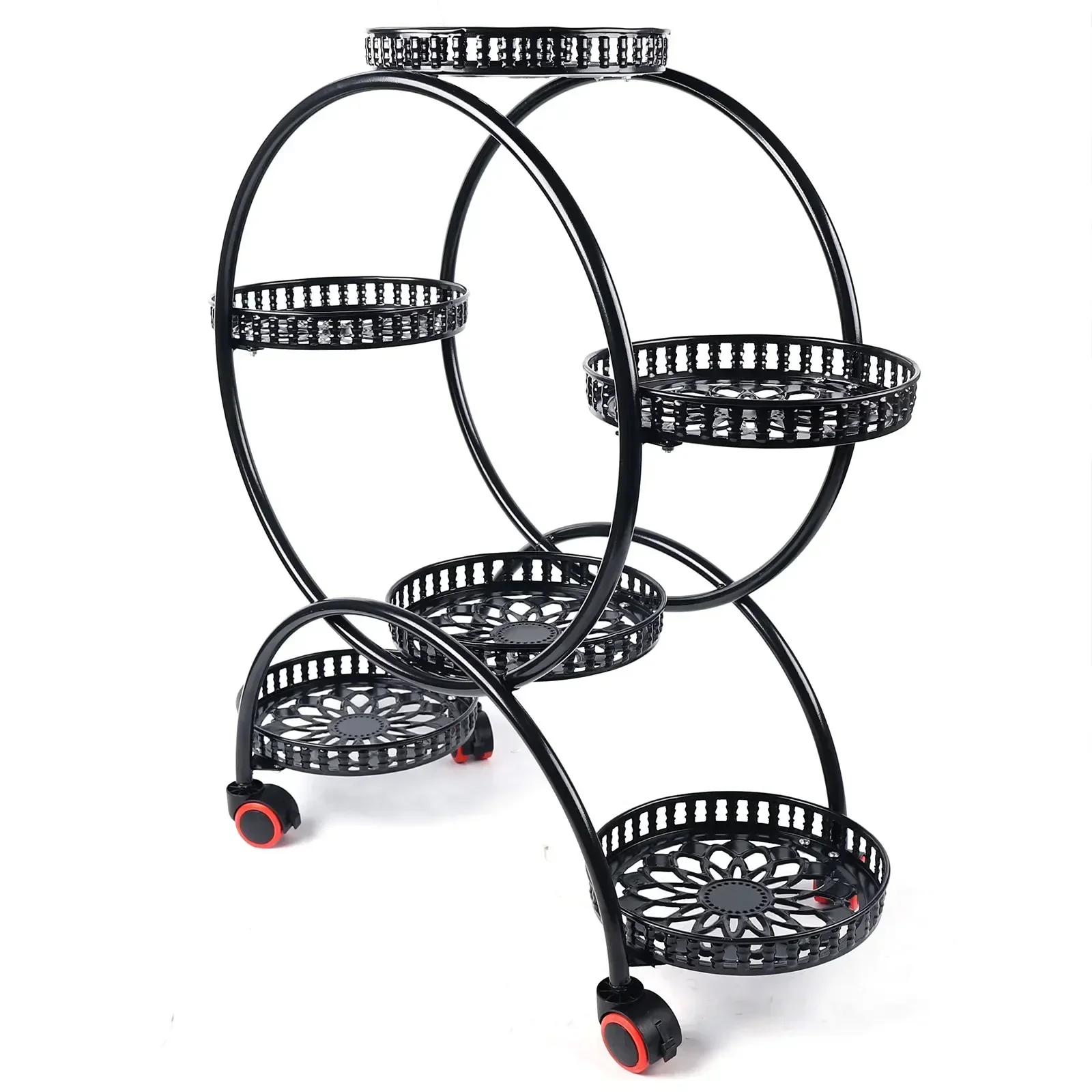 4 Tier Rolling Plant Stand 4