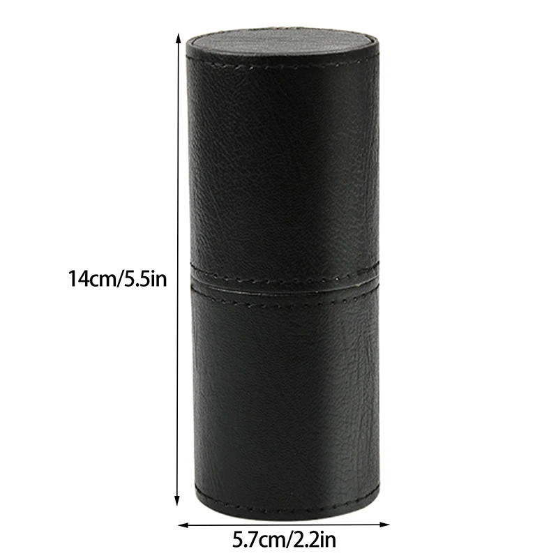 1pc Portable Makeup Brush Holder Travel Makeup Brush Case Makeup Brush Storage Bucket With Lid 14*5.7cm 6