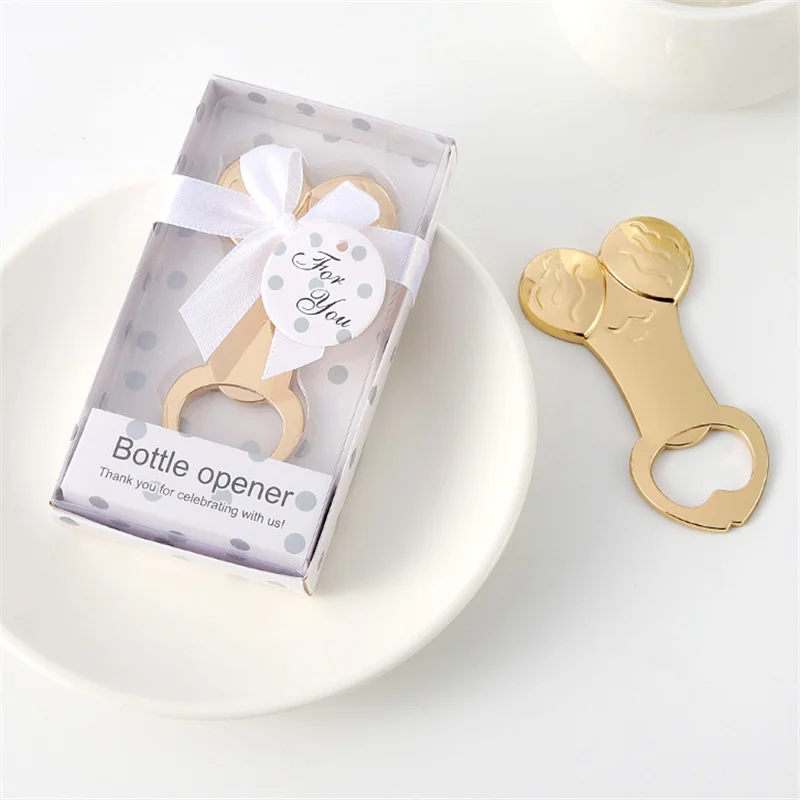 Alloy Funny Penis Beer Opener Bridal Shower Drink Lid Remover Bottle