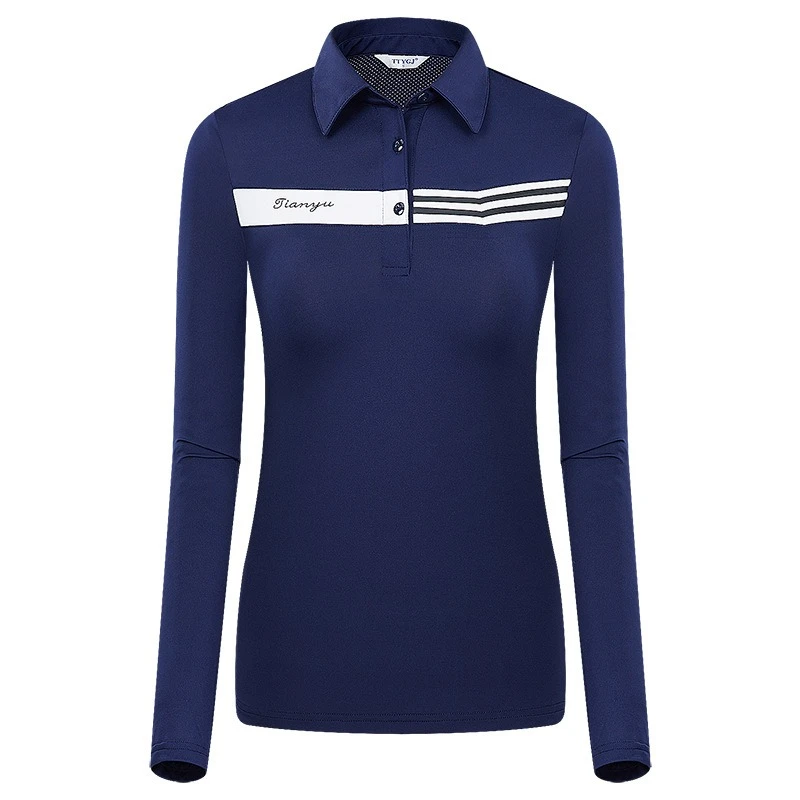 Golf Clothes Shirt Women Autumn Winter Golf Shirts Quick Drying Long