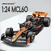 1:24 MCL60 2023 4# Lando Norris P2 British GP Mclaren F1 #81 Oscar Piastri Diecast Race SuperCar Model Competition Vehicles Toys 1