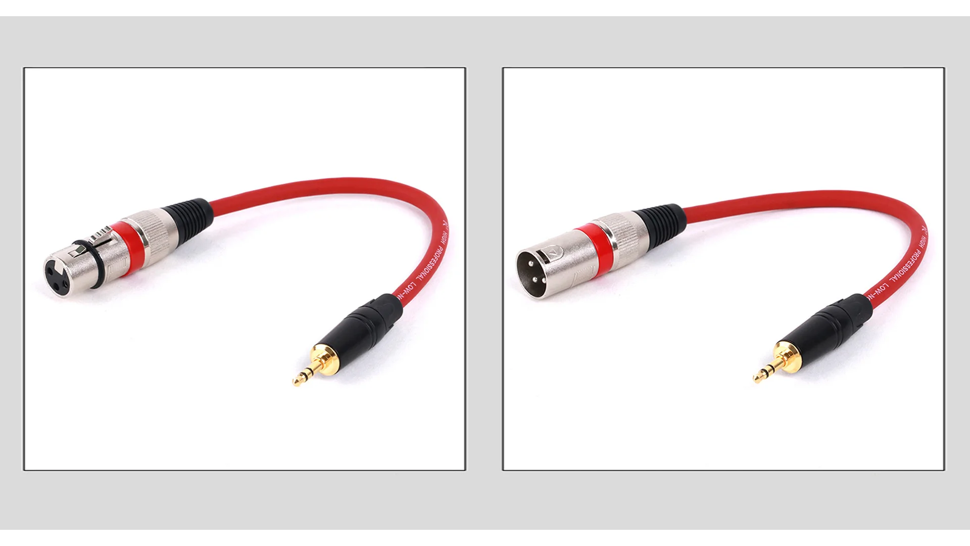 Guergguo bunte 3,5mm trs männliche Buchse zu 3pin xlr Kabel Buchse/männlich zu profession ellem Audio kabel Mikrofon Lautsprecher 0,3 M-25M – Detail 4
