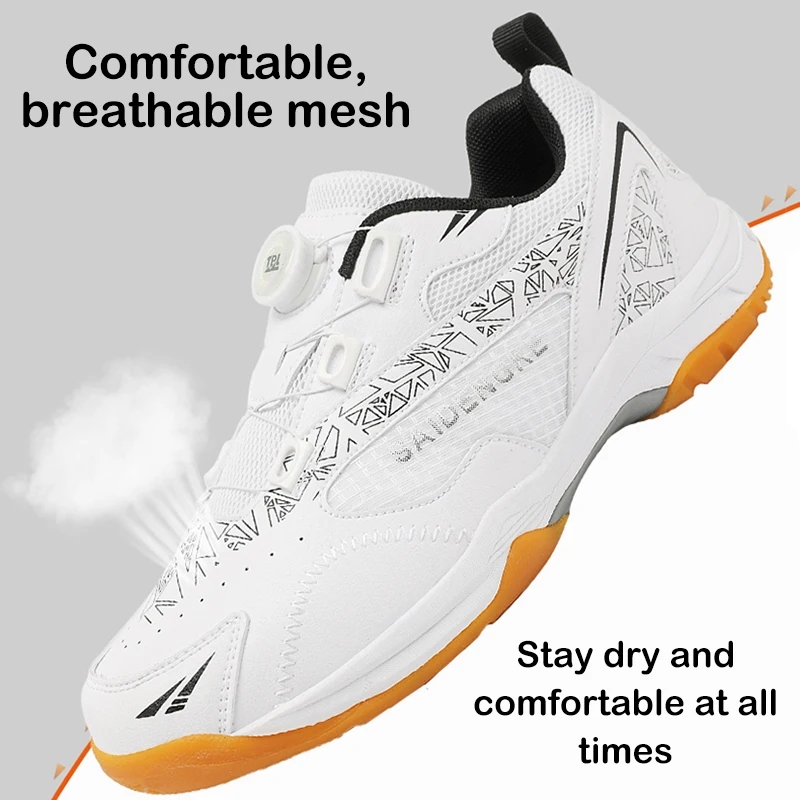 Badminton Shoes for Men Women Sports Professional Volleyball Sneakers Men Breathable Lightweight Table Tennis Shoes