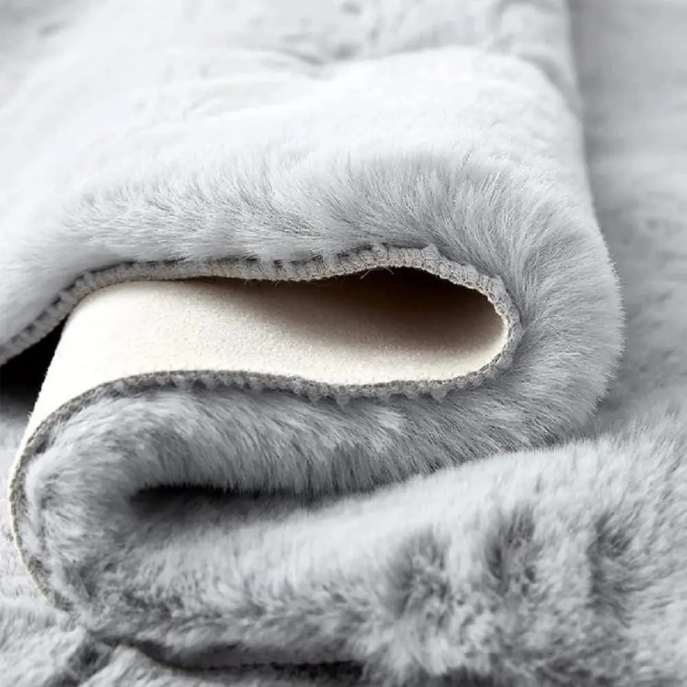 Imitation Rabbit Fur Carpet Fluffy Children's Bedroom Rug Modern Living Room Coffee Table Foot Mat Plush Bay Window Sofa Cushion 6