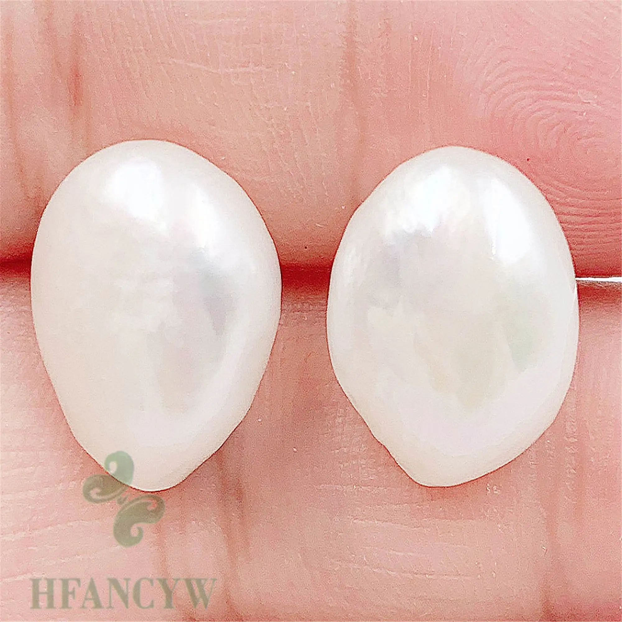 

Handmade Freshwater White Baroque Pearl Earring 18k Ear Stud Hoop Ear Cuff Clip-on Drop Wedding Formal Custom Minimalist Men Art