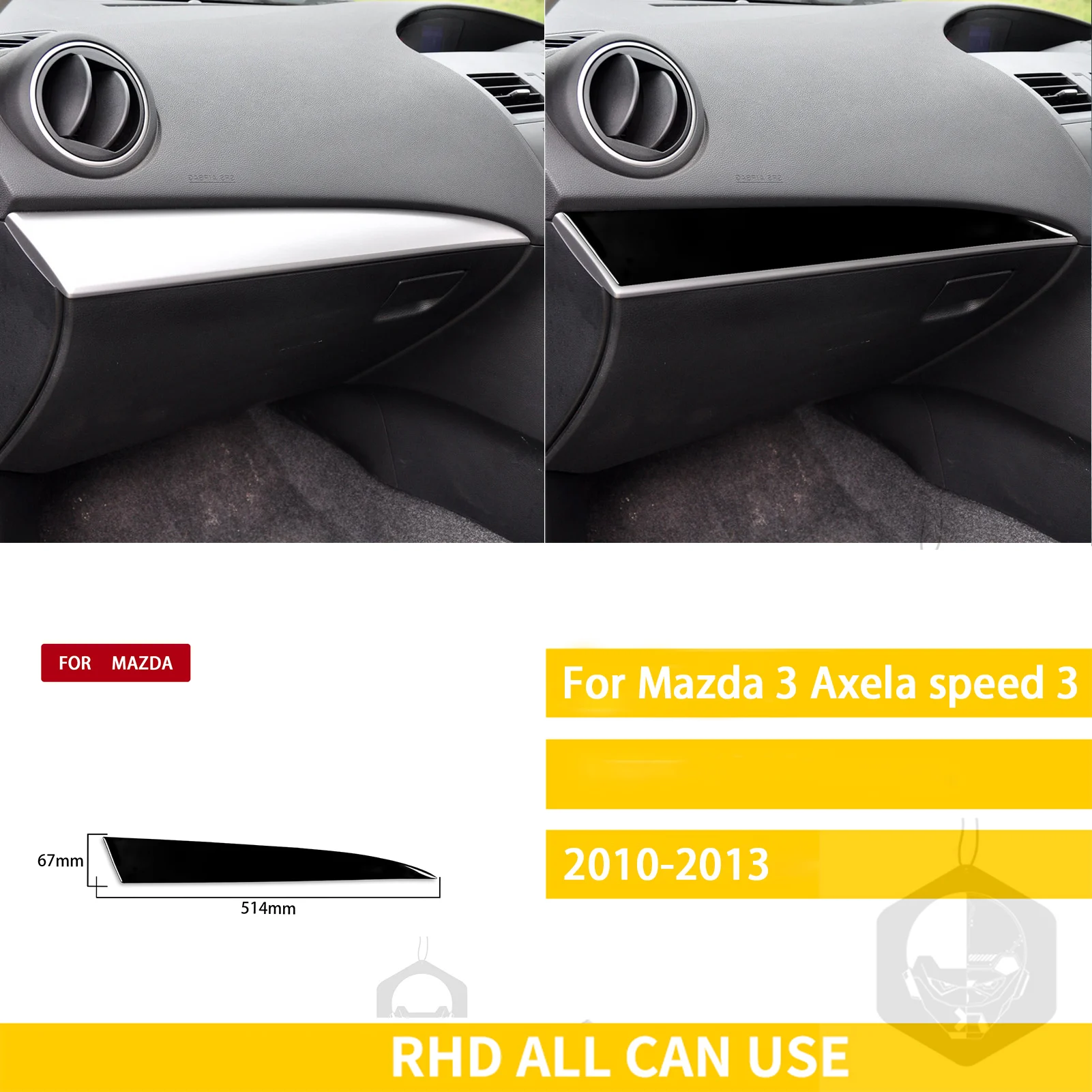 Glove box RHD
