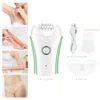 VGR Portable Electric Body Shaver Rechargeable Hair Removal Appliances Lady Epilator for Women Full Body,Light Pink 1