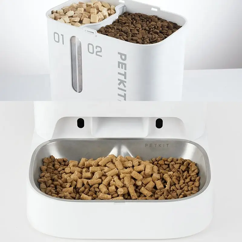 PETKIT Smart Feeder Fresh Element Gemini 2L + 3L 2 Containers 3 Modes Cats  Dogs Automatic Food Dispenser