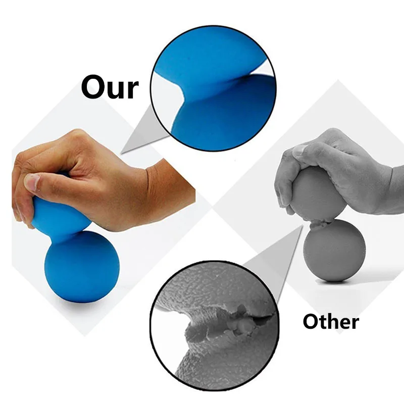 Peanut Massage Ball Double Lacrosse Massage Ball Mobility Balls Deep Tissue Massage Tool For Neck Leg Back Myofascial Releax