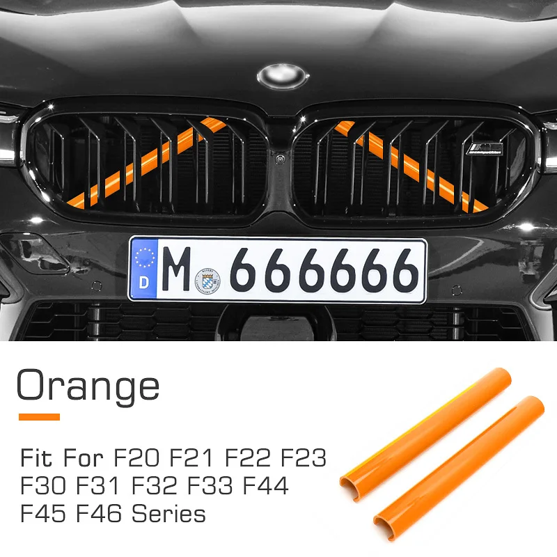 Kidney Grille Trim Kit 2PCS Kidney Grille V-Brace M-Sport Grille Trim Kit V Brace Bar For BMW F20 F21 F22 F23 F30 F31 F32 F33 F34 F35 F36 F40 F45 F46