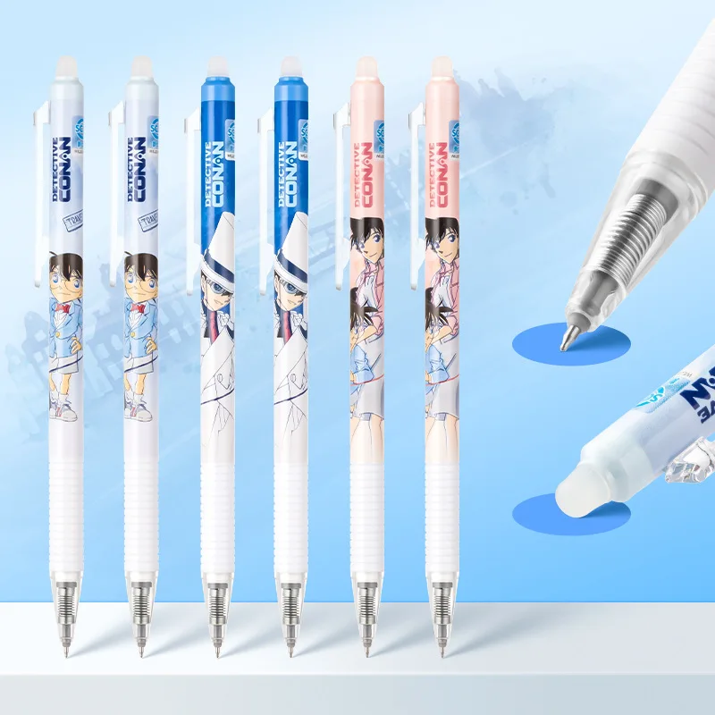 

Detective Conan Press The Erasable Black Pen Conan Edogawa Student Stationery Office Supplies Signature Pen Child Holiday Gift