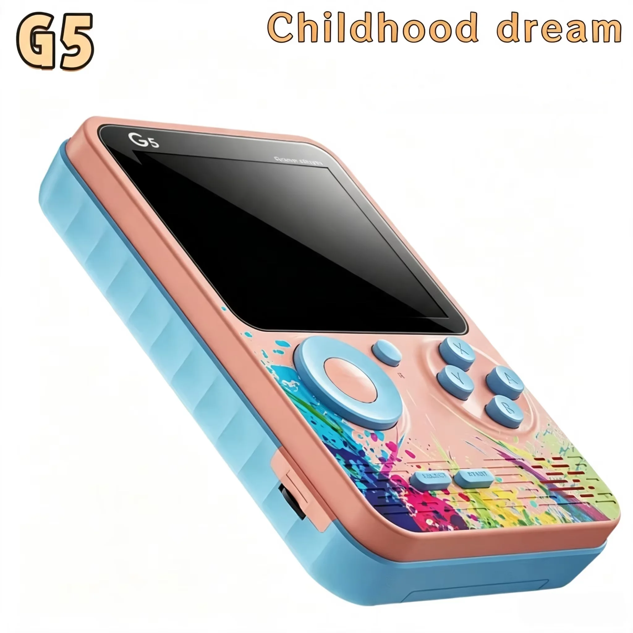 جهاز ألعاب محمول G5 MINI بتصميم ريترو وشاشة LCD ملونة 8 بت