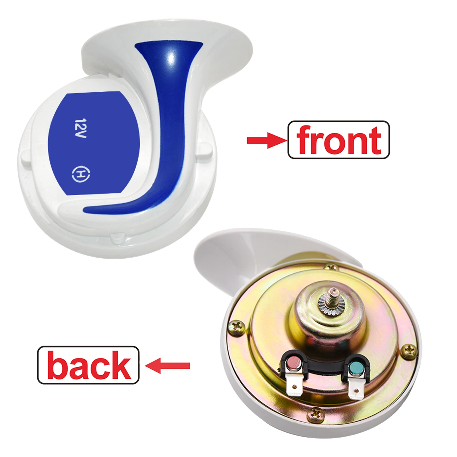 12V Speakers Automotive 115DB Horn Auto Speaker 18 Voice Electric Siren Loud Air Snail Horn 18 Sounds Home Security Alarm Car Siren Horn Car Air Horn