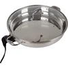 Electric Skillet By Cucina Pro - 18/10 Stainless Steel Frying Pan with Tempered Glass Lid,Handle,16" Round,Includes Recipe Guide 1