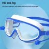 Swimming Goggles Silicone Swim Glasses Big Frame with Earplugs Men Women Professional HD Anti-fog Eyewear Swimming Accessories 5