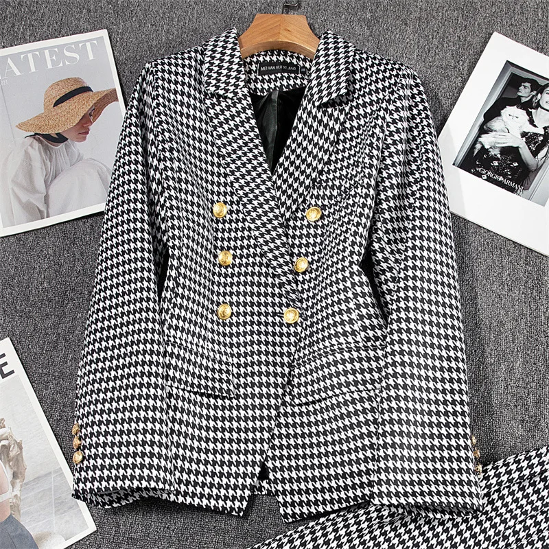 Women's Autumn Blazers New Solid Fashion Casual Suit Short Jacket Golden Button Lady Suit Comfortable Commuting Long-sleeved Top - 6