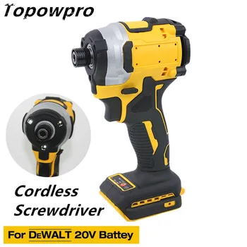 DeWALT 18-20V 배터리 전동 공구용 브러시리스 전기 스크루 드라이버, 무선 드라이버 임팩트 드릴 수리 육각 렌치, 1/4 인치