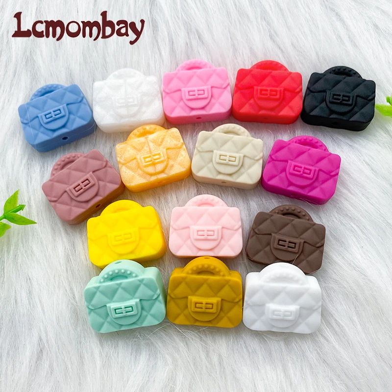 10pcs Mini Bag Silicone Beads Food Grade Silicone DIY Pacifier Necklace Jewelry Accessories Chewable Nursing Toys