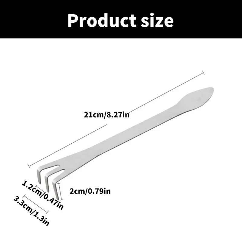 Bonsai Rakes 3 Prong Steel Designs Ergonomic Handle For Loosening Soil Enriching Plant Growth M4YD