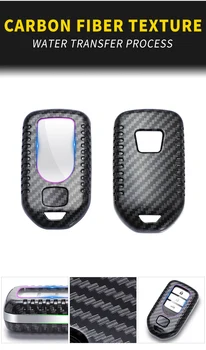Cover chiate/telecomando per Honda Civic Accord CR-V CRV Fit City Odyssey XR-V Pilot Shell Bag accessori Auto - Custodia per chiave Auto a distanza in fibra di carbonio per Honda Civic Accord CR