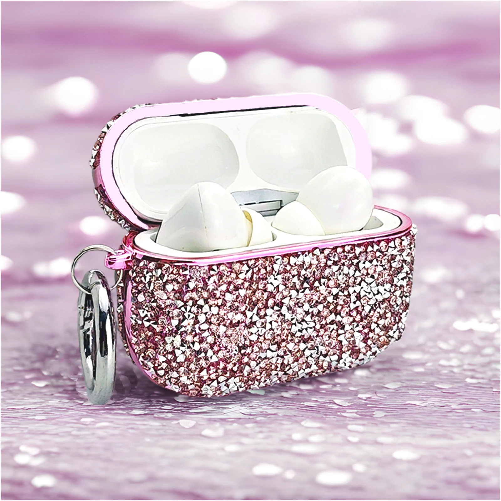 Diamond Shiny Headphone Case - Hard Portable Bag