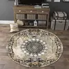 European Style Luxury round Carpet Home Decoration Living Room Non-slip Large Rugs Bedroom Cloakroom Short Velvet Floor Mats 3