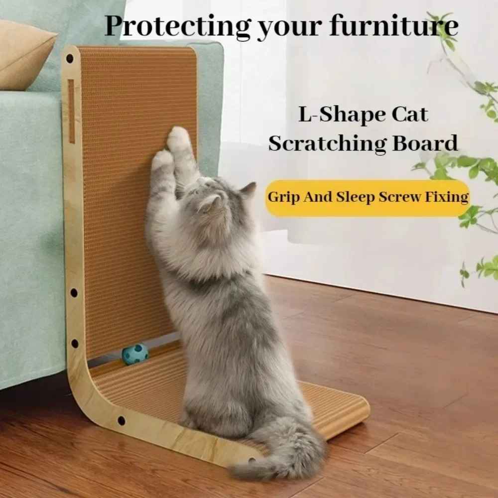 Cat Scratch Board Wooden Wear-resistant and Scratch-resistant Cat Toys Furniture