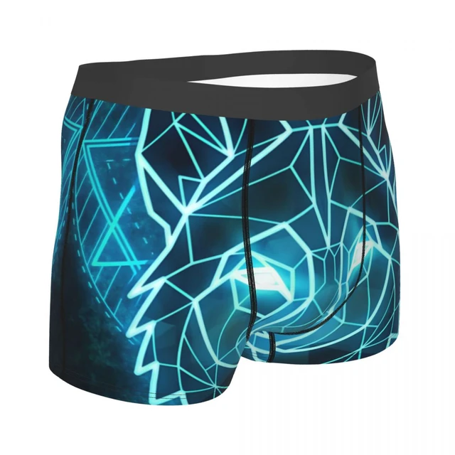 Space Galaxy Wolf Underpants Cotton Panties Man Underwear Sexy