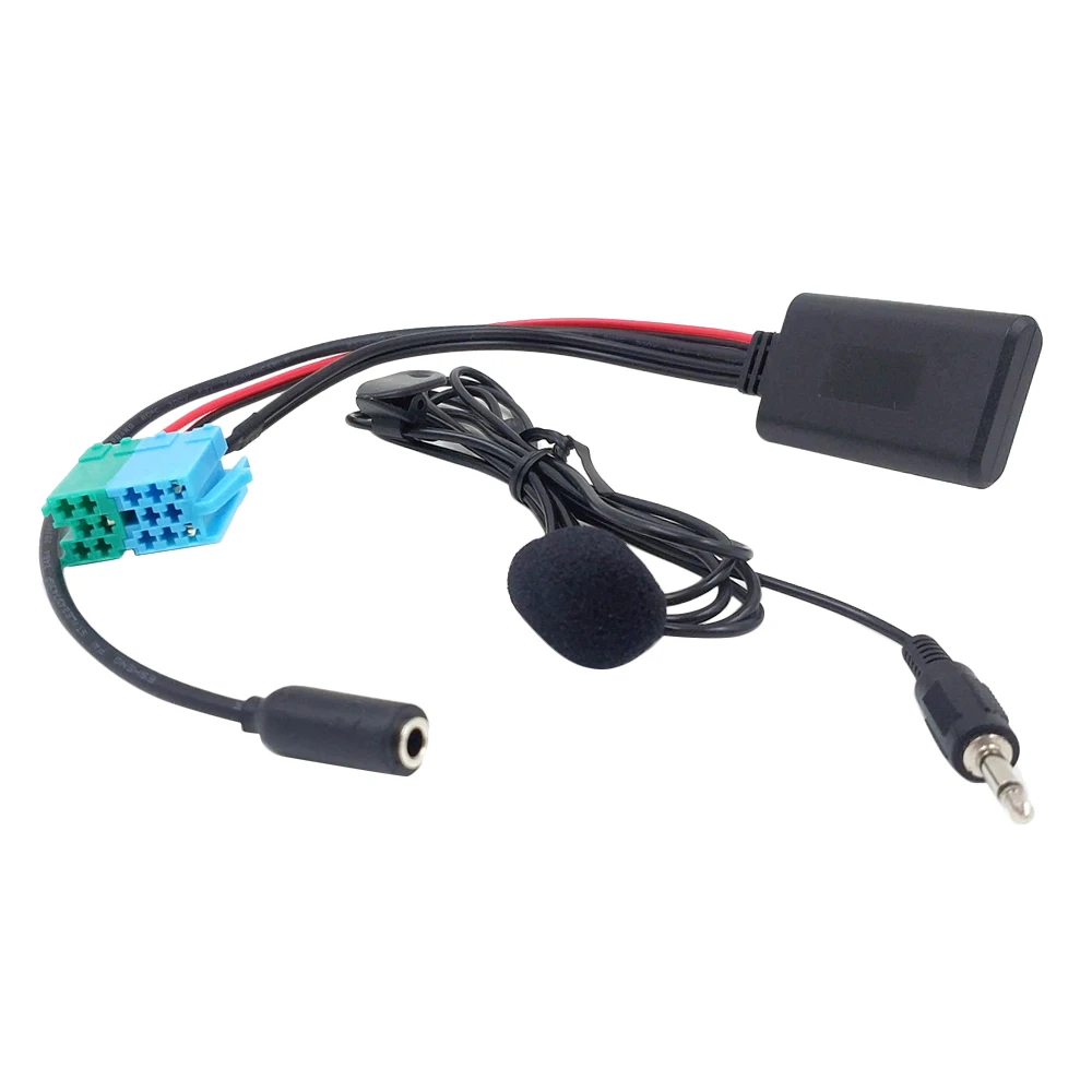 

Car 6+8Pin Bluetooth Audio Aux Cable Microphone Handsfree Mobile Phone Free Calling Adapter for Fiat Bravo 2007+ Visteon