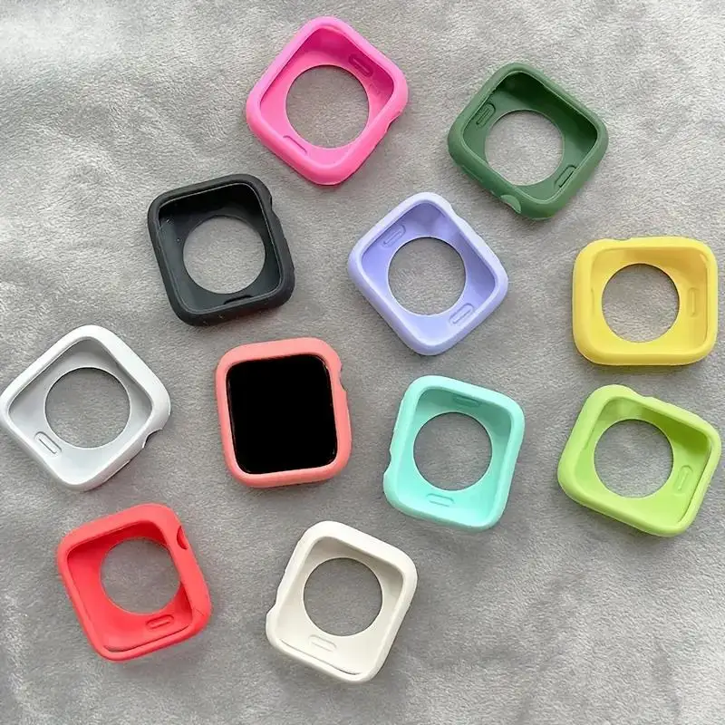 Cover for Apple Watch case 44MM 40MM 38MM 42MM 41MM 45MM Soft TPU Cover screen Protector Apple watch Series 9 8 7 6/5/4/3/2/SE 2 Cover for Apple Watch case 44MM 40MM 38MM 42MM 41MM 45MM Soft TPU Cover screen Protector Apple watch Series 9 8 7 6/5/4/3/2/SE – Bild 2