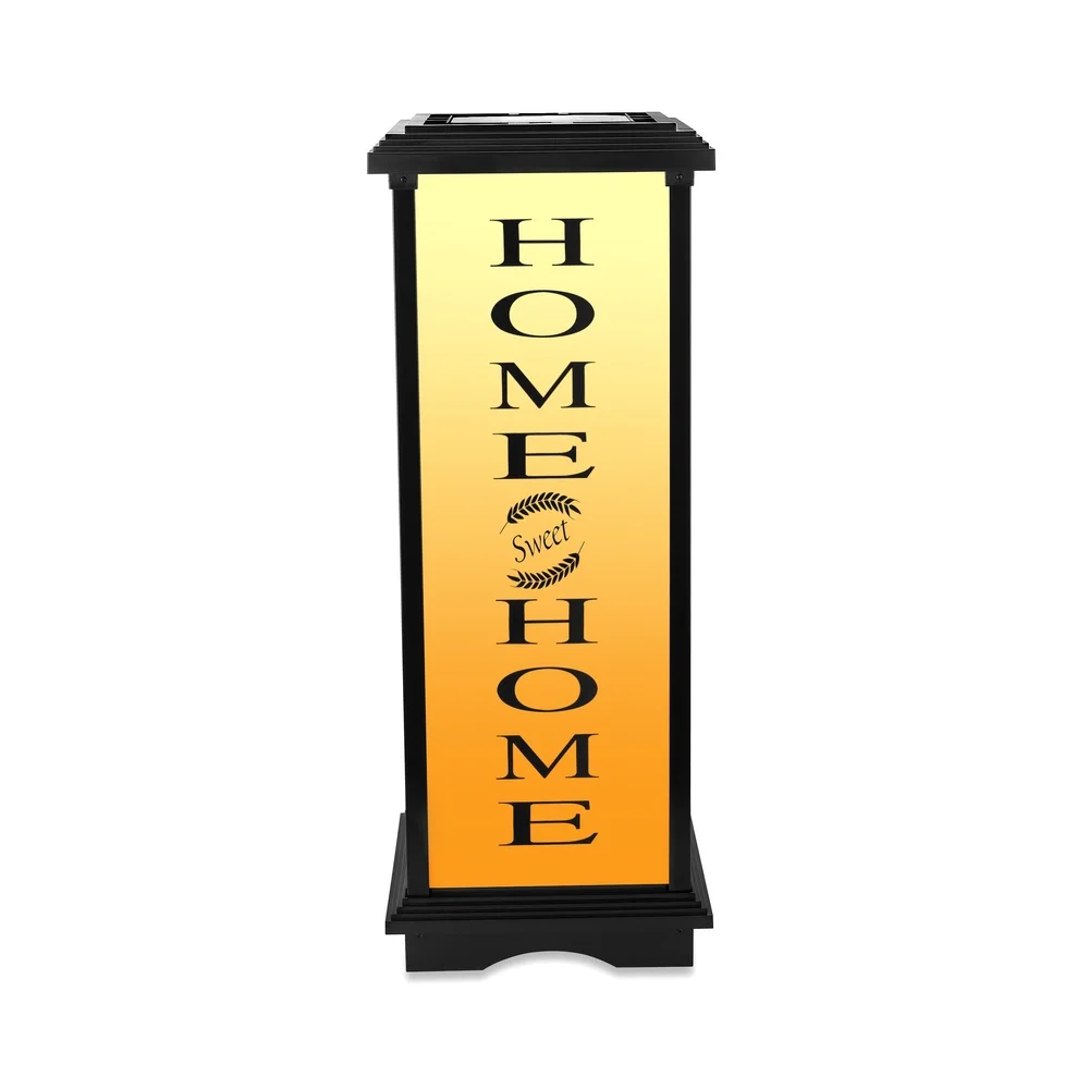 Solar Welcome Lantern Outdoor LED Light IP65 Waterproof Amber White Light 12 Hours Charge Garden Gate Home Sign 3