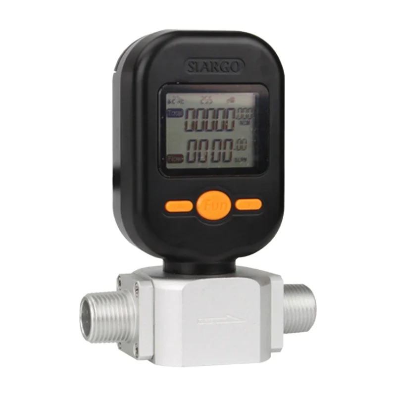 

MF57 Small digital display electronic gas compressed air nitrogen oxygen flow meter Barometer