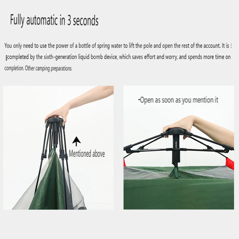 Quick-opening Four-sided Tent 3-4 people 2
