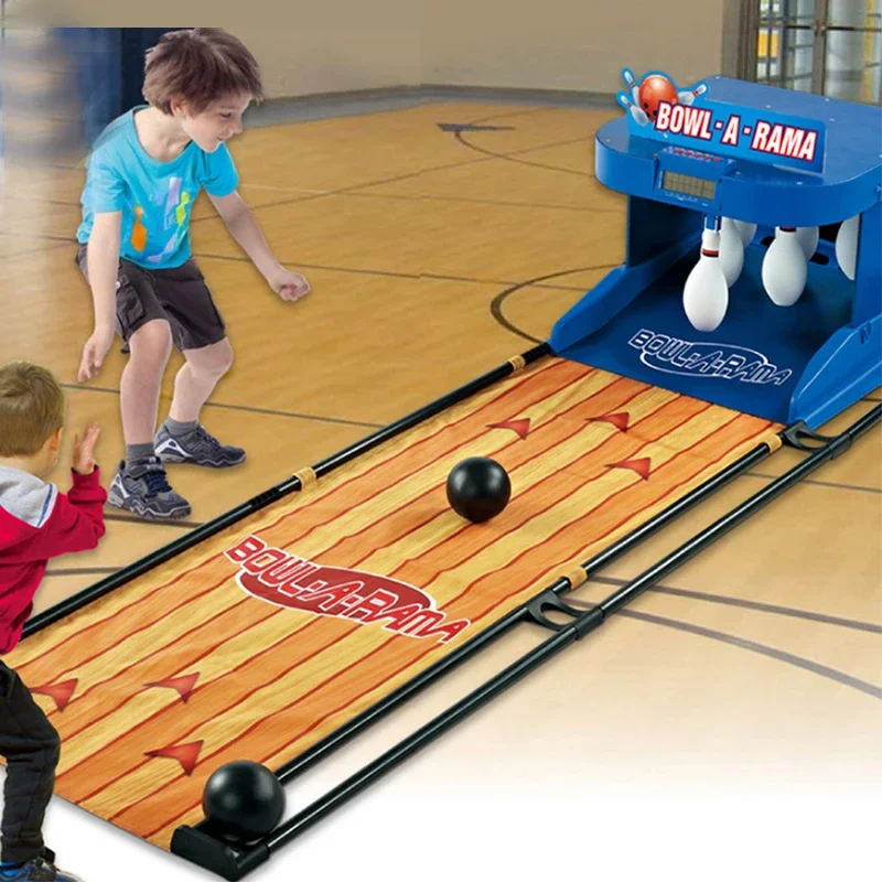 Mini automatic machine indoor sport kids bowling toy set
