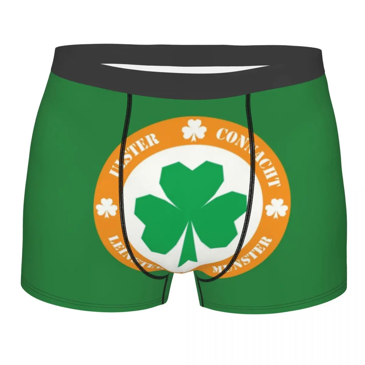 

Ireland Irish Shamrock Boxer Shorts For Homme 3D Printed St Patrick Day Underwear Panties Briefs Stretch Underpants