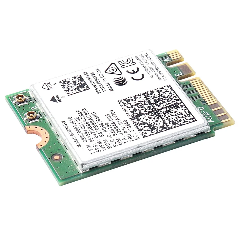 Wifi Network Card Wireless-AC 8265 Dual Band 2.4G/5Ghz Bluetooth Wlan for 8265NGW NGFF 802.11ac 867Mbps 2x2 MU-MIMO BT 4.2 wifi network card