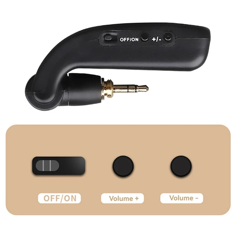 Wireless Guitar System Audio Digital Guitar Transmitter Receiver Built-In Rechargeable Battery For Electric Bass