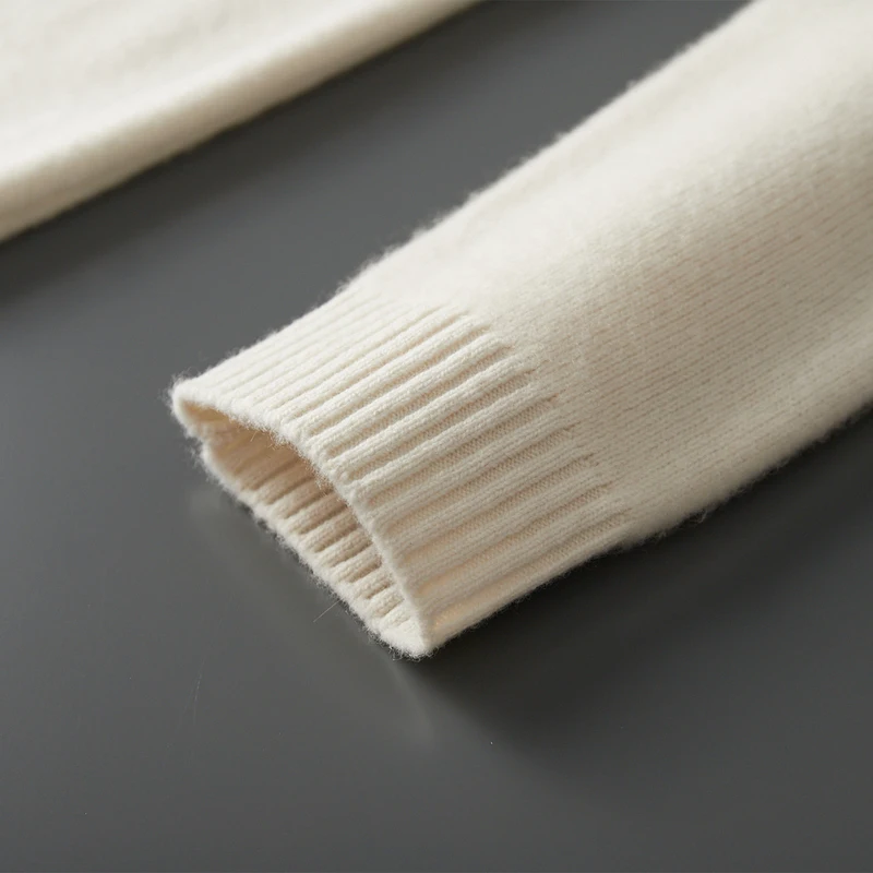 Meeste 100% Meriinovillast nööpide ja madala kraega kampsun S-XXL 5