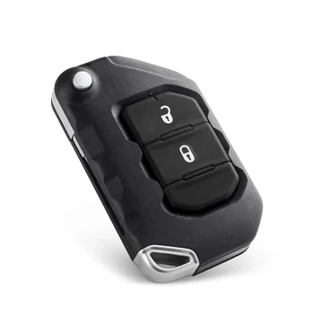 Chiave telecomando 2/3/4 pulsanti per Jeep - KEYYOU 2 3 4 pulsanti Flip pieghevole Remote Smart Key Shell Case Fob per Jeep