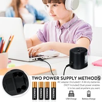 Eagle Auto Pencil Sharpener, Battery or USB Operated, Dual Holes, Dual Blades, Portable,Office,School Supplies Stationery 4