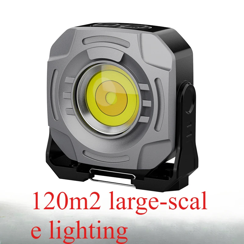 Outdoor camping light multifunctional keychain light portable mini COB work strong magnetic maintenance flashlight