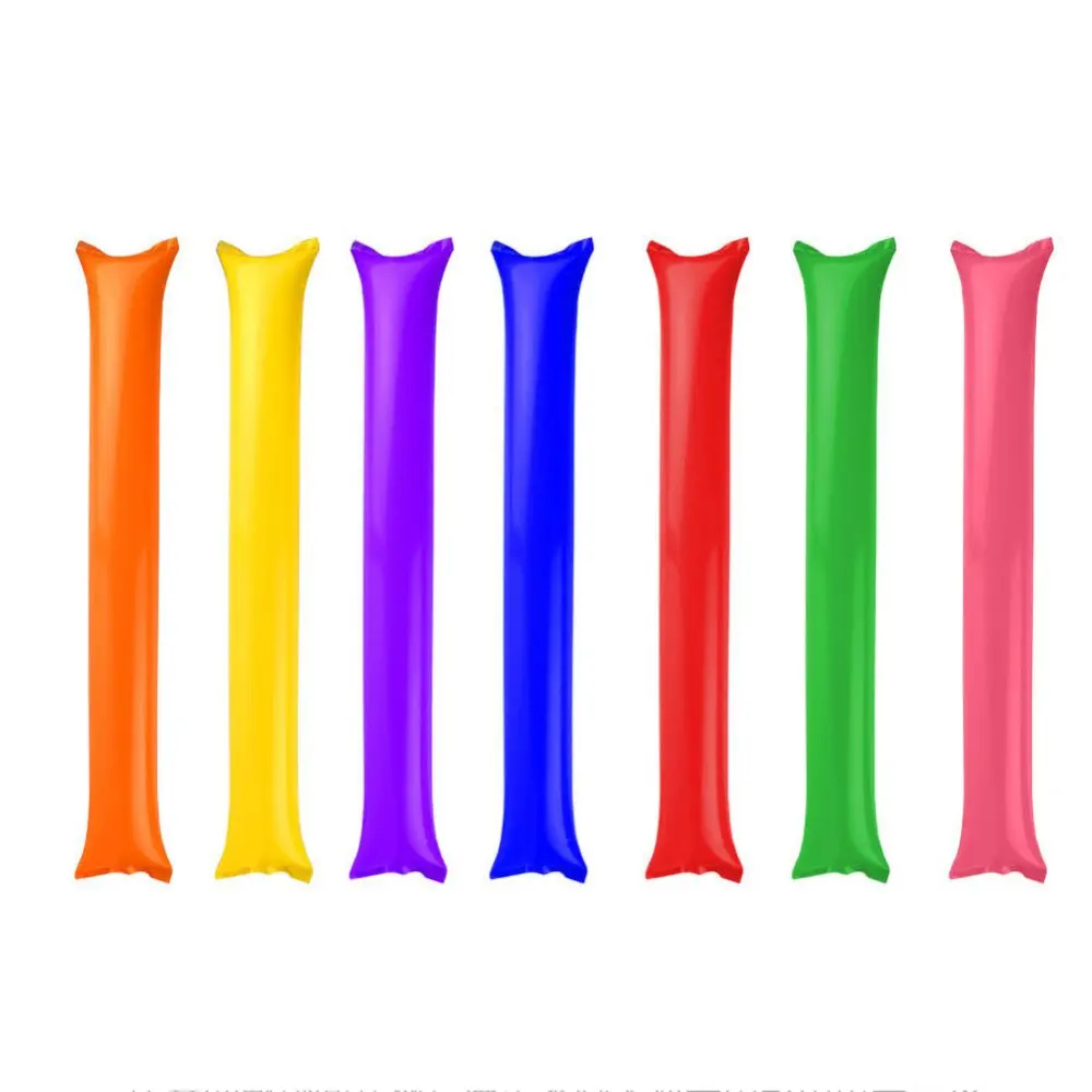 40 PCS Thicken Bam Bam Thunder Sticks Cheers Balls Basketball Football Balloon Inflatable Cheer Sticks for Sports