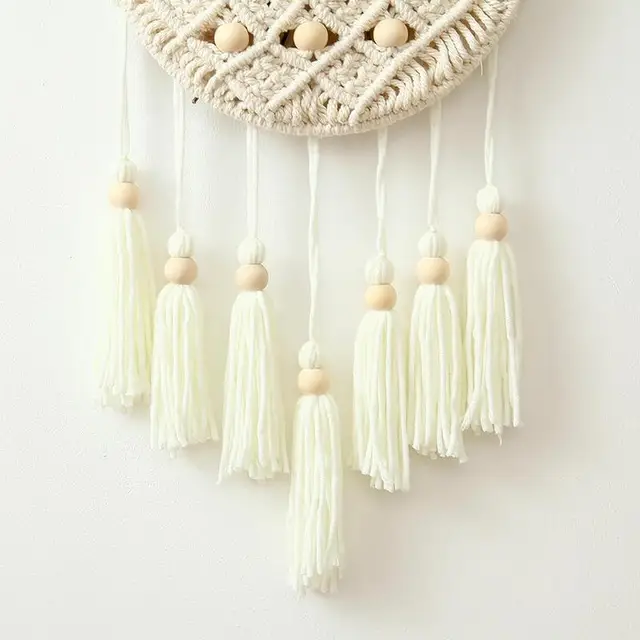 Kézzel Szőtt Gobelinnövény Nettó Tároló Táska Fali Dekoráció Szoba Boho Medál Otthoni Nappali Ajtó - Image 2