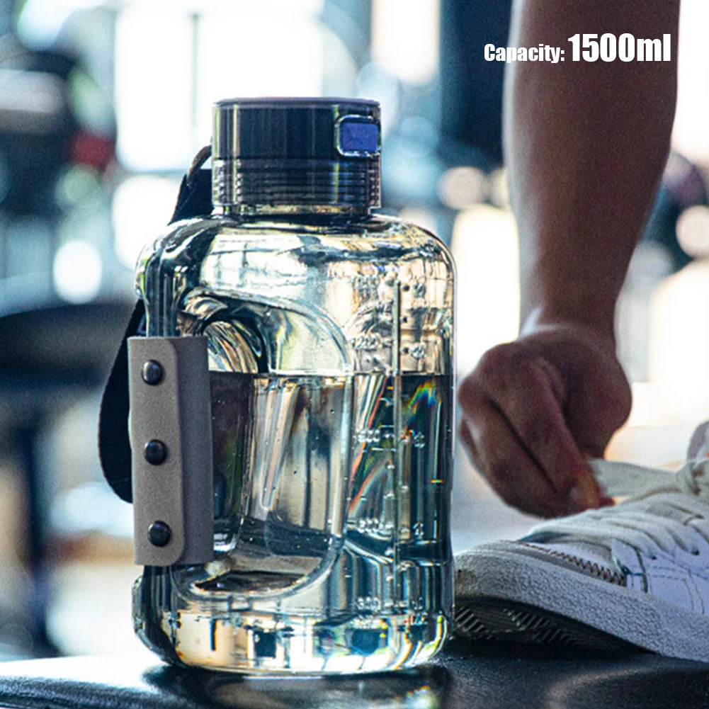 대용량 수소 물 이온화 기계, 1.5L 수소 풍부한 스포츠 물병, 누출 방지 배터리 전원, 가정 여행
