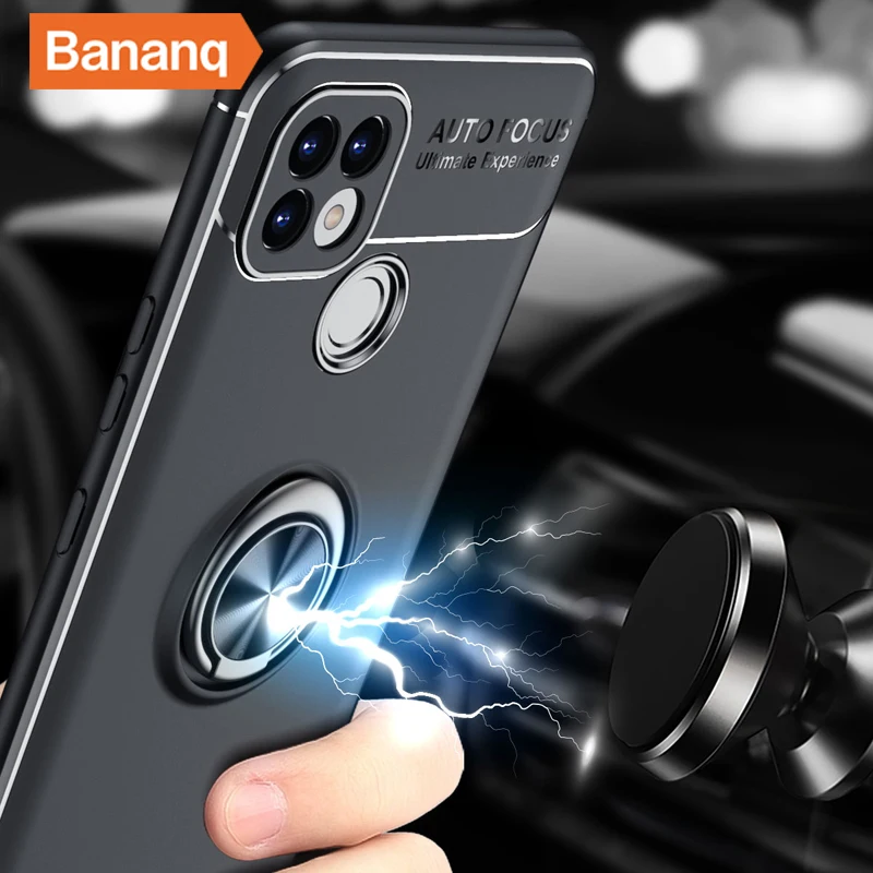 Bananq Stand Case Per Oppo A74 A93 A56 A55 A53S A35 A15 Trova X3 Lite Reno 5 Pro Plus Realme C11 C20 C21 Gt Neo X9 X7 V11 Cover