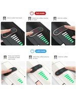 HiBREW H2B 5 in 1 Multiple Capsule Coffee Machine Hot/Cold DG Cappuccino Nes Small Capsule ESE Pod Ground Coffee Cafeteria 20Bar H2B 5