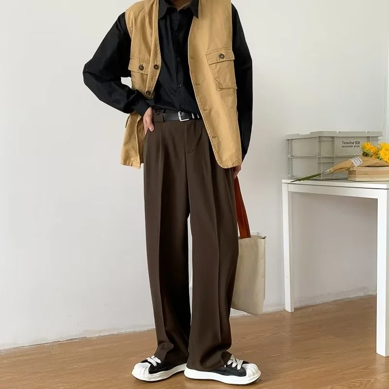 Suit Pants Men Pants Business Pants Brown Black Suit Pants Men Slim Fit
