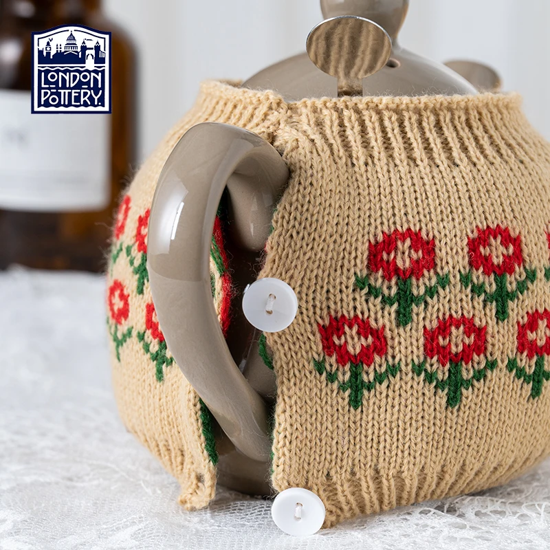 London Pottery Teapot Knit Cover 80% Wool Knit Cover kettle fabric cover tea cozy for 600ml Teapot Cute tea cozy decoration